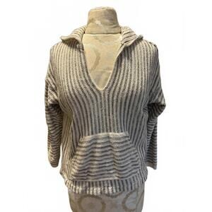 Billa Bong Striped Women's Hooded Pullover Sweater